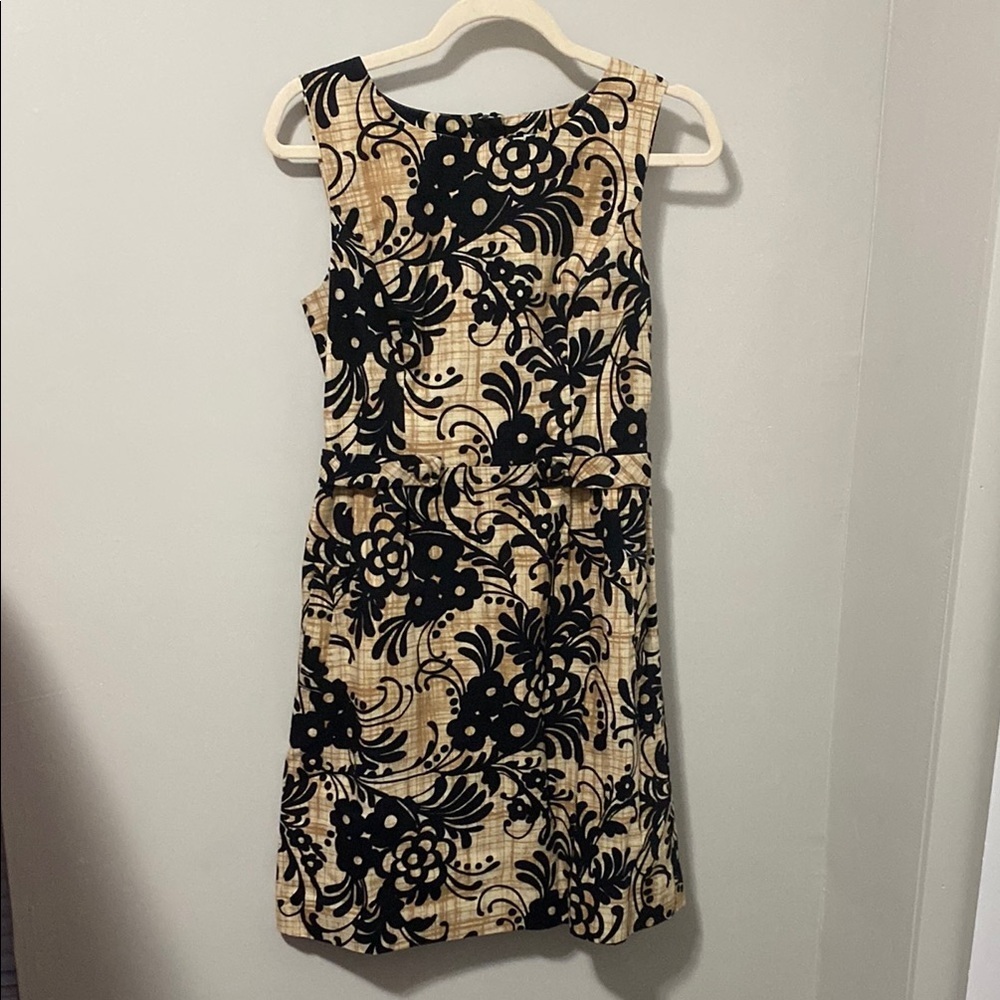 Tabitha Black and Cream Sheath‎ Mini Dress